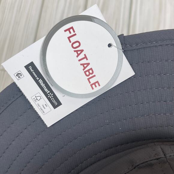 Z0088 Gray Swiss Tech Sun Hat Boonie Bucket Hat Adjustable Size S-M - Picture 2 of 5